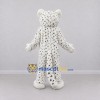 Custom White and Black Spotted Cat Mascot Costume Adult Full Body Suit for School Events Custom White and Black Spotted Cat Mascot Costume Adult Full Body Suit for School Events