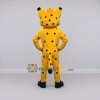 Custom Yellow and Black Tufted Spotted Cat Mascot Costume Adult Full Body Suit for School Events Custom Yellow and Black Tufted Spotted Cat Mascot Costume Adult Full Body Suit for School Events