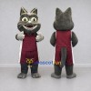 Custom Gray and Maroon Cat in Sportswear Mascot Costume Adult Full Body Suit for Sports Events Custom Gray and Maroon Cat in Sportswear Mascot Costume Adult Full Body Suit for Sports Events