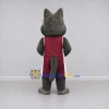 Custom Gray and Maroon Cat in Sportswear Mascot Costume Adult Full Body Suit for Sports Events Custom Gray and Maroon Cat in Sportswear Mascot Costume Adult Full Body Suit for Sports Events