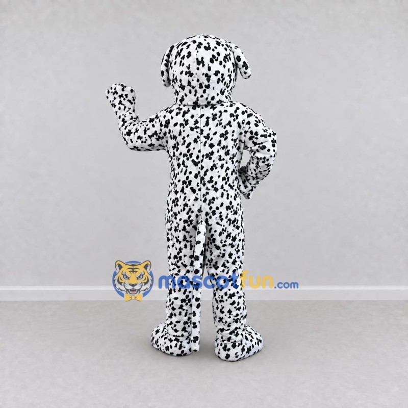 Custom White and Black Dalmatian Dog Mascot Costume Adult Full Body Suit for Pet Events Custom White and Black Dalmatian Dog Mascot Costume Adult Full Body Suit for Pet Events
