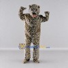 Custom Tan and Black Leopard Mascot Costume Adult Full Body Suit for Wildlife Events Custom Tan and Black Leopard Mascot Costume Adult Full Body Suit for Wildlife Events