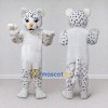 Custom White and Black Spotted Cat Mascot Costume Adult Full Body Suit for School Events Custom White and Black Spotted Cat Mascot Costume Adult Full Body Suit for School Events