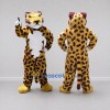Custom Yellow Brown and White Spotted Cat Mascot Costume Adult Full Body Suit for Wildlife Events