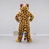 Custom Yellow Brown and White Spotted Cat Mascot Costume Adult Full Body Suit for Wildlife Events Custom Yellow Brown and White Spotted Cat Mascot Costume Adult Full Body Suit for Wildlife Events