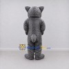 Custom Gray and White Cat Mascot Costume Adult Full Body Suit for Pet Events Custom Gray and White Cat Mascot Costume Adult Full Body Suit for Pet Events