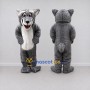 Custom Gray and White Cat Mascot Costume Adult Full Body Suit for Pet Events