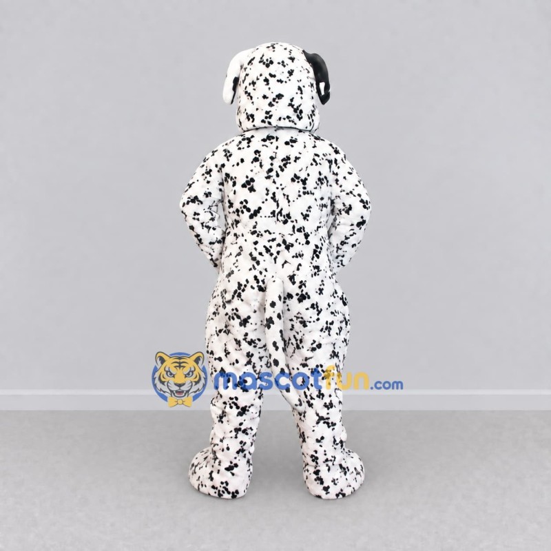 Custom White and Black Dalmatian Dog Mascot Costume Adult Full Body Suit for Pet Events Custom White and Black Dalmatian Dog Mascot Costume Adult Full Body Suit for Pet Events