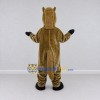 Custom Brown and White Horse Mascot Costume Adult Full Body Suit for Community Events