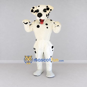 Custom White and Black Dalmatian Dog Mascot Costume Adult Full Body Suit for Pet Events Custom White and Black Dalmatian Dog Mascot Costume Adult Full Body Suit for Pet Events
