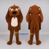 Custom Brown and Cream Long Eared Dog Mascot Costume Adult Full Body Suit for Pet Events Custom Brown and Cream Long Eared Dog Mascot Costume Adult Full Body Suit for Pet Events