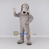 Custom Gray Long Eared Dog Mascot Costume Adult Full Body Suit for Pet Events Custom Gray Long Eared Dog Mascot Costume Adult Full Body Suit for Pet Events