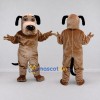Custom Tan and Black Dog Mascot Costume Adult Full Body Suit for Pet Events Custom Tan and Black Dog Mascot Costume Adult Full Body Suit for Pet Events
