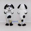 Custom White and Black Dog Mascot Costume Adult Full Body Suit for Pet Events Custom White and Black Dog Mascot Costume Adult Full Body Suit for Pet Events