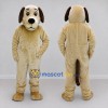 Custom Tan and Brown Dog Mascot Costume Adult Full Body Suit for Pet Events Custom Tan and Brown Dog Mascot Costume Adult Full Body Suit for Pet Events