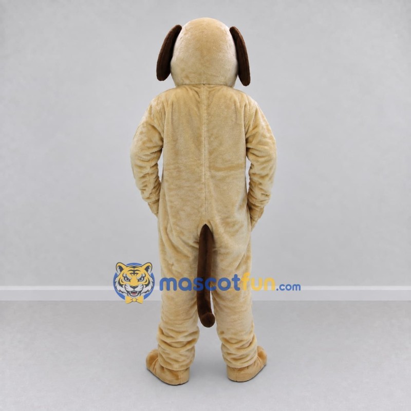 Custom Tan and Brown Dog Mascot Costume Adult Full Body Suit for Pet Events Custom Tan and Brown Dog Mascot Costume Adult Full Body Suit for Pet Events