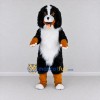 Custom Black Brown and White Bernese Mountain Dog Mascot Costume Adult Full Body Suit for Pet Events Custom Black Brown and White Bernese Mountain Dog Mascot Costume Adult Full Body Suit for Pet Events