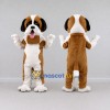 Custom Brown and White Saint Bernard Dog Mascot Costume Adult Full Body Suit for Pet Events Custom Brown and White Saint Bernard Dog Mascot Costume Adult Full Body Suit for Pet Events