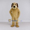 Custom Tan and Brown Dog Mascot Costume Adult Full Body Suit for Pet Events Custom Tan and Brown Dog Mascot Costume Adult Full Body Suit for Pet Events