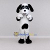 Custom White and Black Dog Mascot Costume Adult Full Body Suit for Pet Events Custom White and Black Dog Mascot Costume Adult Full Body Suit for Pet Events