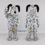 Custom White and Black Dalmatian Dog Mascot Costume Adult Full Body Suit for Pet Events