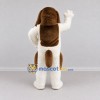 Custom White and Brown Saint Bernard Dog Mascot Costume Adult Full Body Suit for Pet Events Custom White and Brown Saint Bernard Dog Mascot Costume Adult Full Body Suit for Pet Events