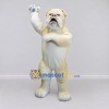 Custom Cream and White Bulldog Mascot Costume Adult Full Body Suit for Pet Events Custom Cream and White Bulldog Mascot Costume Adult Full Body Suit for Pet Events