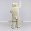 Custom Cream and White Bulldog Mascot Costume Adult Full Body Suit for Pet Events Custom Cream and White Bulldog Mascot Costume Adult Full Body Suit for Pet Events