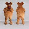 Custom Brown Dog Mascot Costume Adult Full Body Suit for School Events