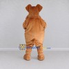 Custom Brown Dog Mascot Costume Adult Full Body Suit for School Events