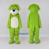 Custom Green and White Dog Mascot Costume Adult Full Body Suit for School Events Custom Green and White Dog Mascot Costume Adult Full Body Suit for School Events