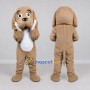 Custom Tan and White Dog Mascot Costume Adult Full Body Suit for Pet Events