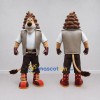 Custom Tan and Brown Lion in Vest Mascot Costume Adult Full Body Suit for Themed Parties