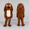 Custom Brown and Cream Long Eared Dog Mascot Costume Adult Full Body Suit for Pet Events