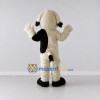 Custom White and Black Shaggy Dog Mascot Costume Adult Full Body Suit for Pet Events Custom White and Black Shaggy Dog Mascot Costume Adult Full Body Suit for Pet Events