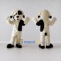 Custom White and Black Shaggy Dog Mascot Costume Adult Full Body Suit for Pet Events