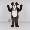 Custom Brown and White Saint Bernard Dog Mascot Costume Adult Full Body Suit for Pet Events Custom Brown and White Saint Bernard Dog Mascot Costume Adult Full Body Suit for Pet Events