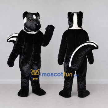 Custom Black and White Skunk Mascot Costume Adult Full Body Suit for Wildlife Events