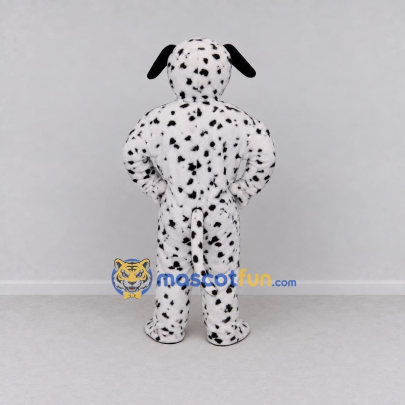 Custom White and Black Dalmatian Dog Mascot Costume Adult Full Body Suit for Pet Events Custom White and Black Dalmatian Dog Mascot Costume Adult Full Body Suit for Pet Events