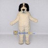 Custom Cream and Black Dog Mascot Costume Adult Full Body Suit for Pet Events