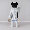 Custom White and Black Dog Mascot Costume Adult Full Body Suit for Pet Events Custom White and Black Dog Mascot Costume Adult Full Body Suit for Pet Events