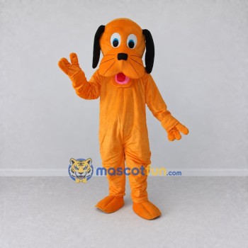 Custom Orange and Black Dog Mascot Costume Adult Full Body Suit for School Events Custom Orange and Black Dog Mascot Costume Adult Full Body Suit for School Events