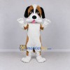 Custom Brown and White Saint Bernard Dog Mascot Costume Adult Full Body Suit for Pet Events Custom Brown and White Saint Bernard Dog Mascot Costume Adult Full Body Suit for Pet Events