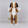 Custom Brown and White Saint Bernard Dog Mascot Costume Adult Full Body Suit for Pet Events Custom Brown and White Saint Bernard Dog Mascot Costume Adult Full Body Suit for Pet Events