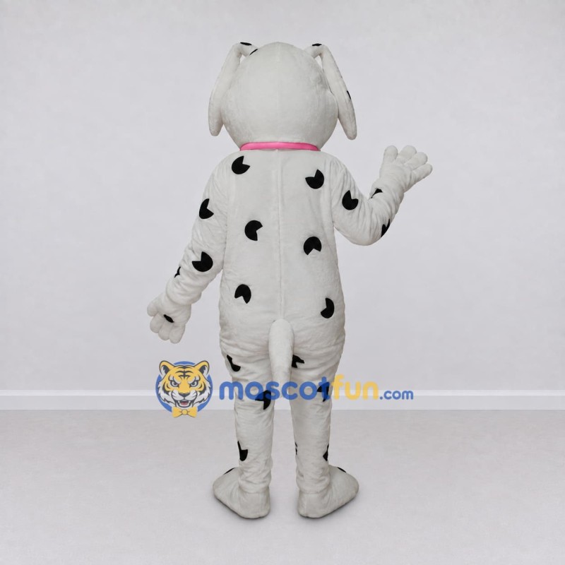 Custom White and Black Dalmatian Dog Mascot Costume Adult Full Body Suit for Pet Events Custom White and Black Dalmatian Dog Mascot Costume Adult Full Body Suit for Pet Events