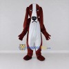 Custom Dark Brown and White Long Eared Dog Mascot Costume Adult Full Body Suit for Pet Events Custom Dark Brown and White Long Eared Dog Mascot Costume Adult Full Body Suit for Pet Events