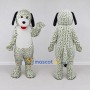 Custom White and Black Dalmatian Dog Mascot Costume Adult Full Body Suit for Pet Events