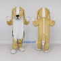 Custom Tan and White Long Eared Dog Mascot Costume Adult Full Body Suit for Pet Events