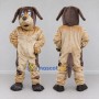 Custom Tan and Brown Dog Mascot Costume Adult Full Body Suit for Pet Events