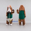 Custom Brown White and Green Basset Hound in Vest Mascot Costume Adult Full Body Suit for Themed Parties Custom Brown White and Green Basset Hound in Vest Mascot Costume Adult Full Body Suit for Themed Parties